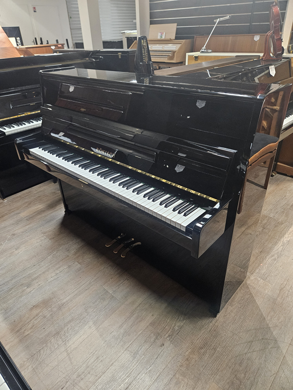 Piano droit Rönisch 109 d'occasion noir laqué à Montpellier