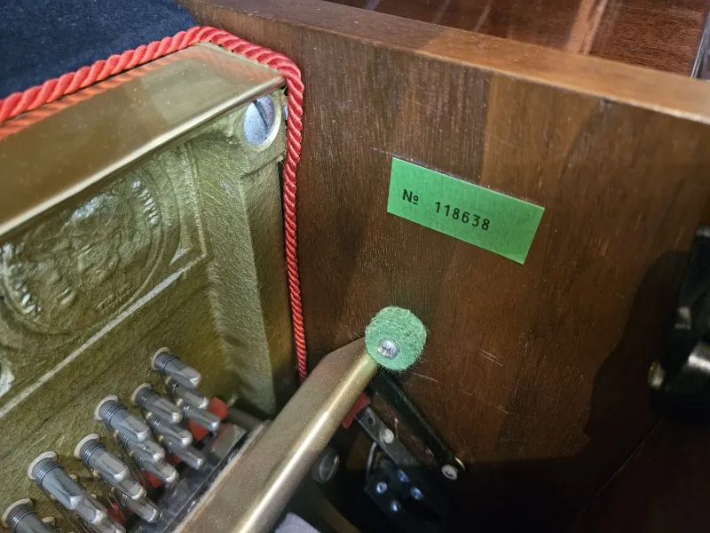 Numéro de série du piano droit Seiler modèle 122 noyer d'occasion
