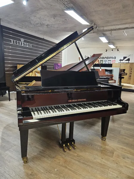 Piano à queue Grotrian Steinweg 165 noir laqué