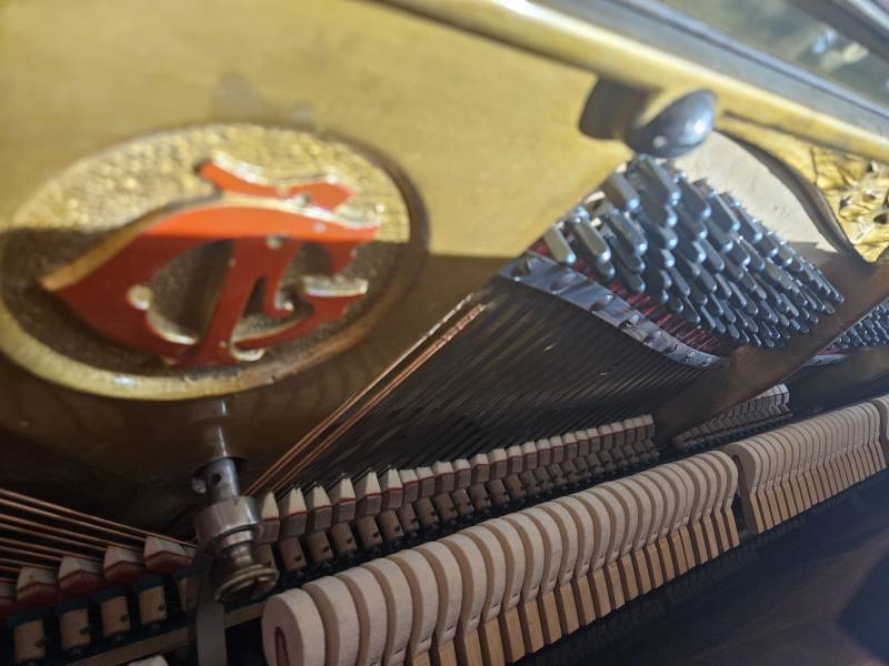 Mécanique du piano droit d'occasion Gaveau modèle C Palissandre