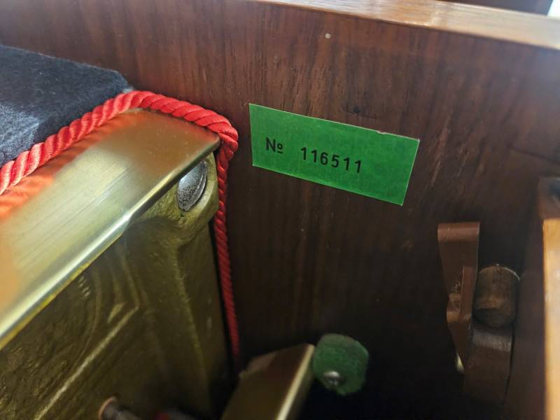 Numér ode série du piano droit Seiler modèle 118 d'occasion