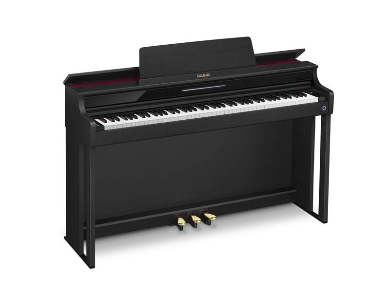Piano numérique meublé de la marque Casio modèle AP-550 noir satiné