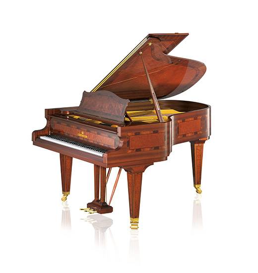 Piano à queue C. Bechstein modèle A192 finition marqueterie