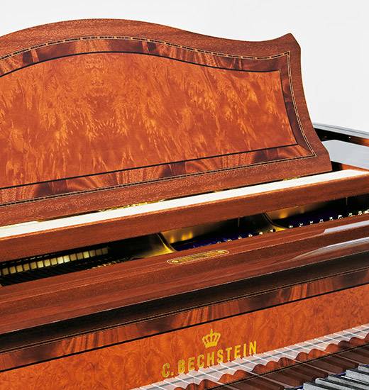 Pupitre du piano à queue C. Bechstein modèle A192 finition marqueterie