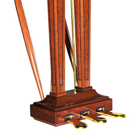 Pédalier du piano à queue C. Bechstein modèle A192 finition marqueterie