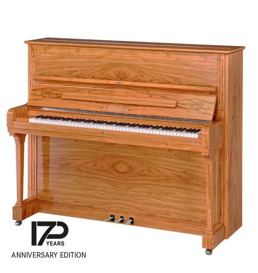 Piano droit C. Bechstein modèle Concert 6 finition olive et chrome