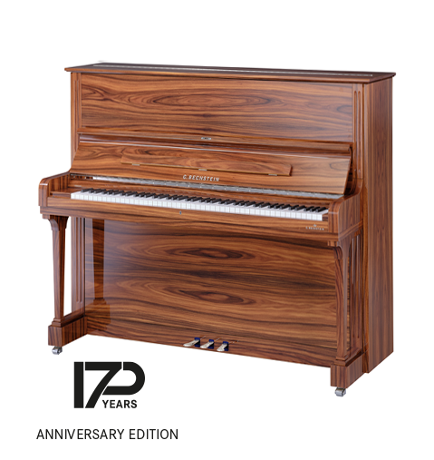 Piano droit C. Bechstein modèle Concert 6 finition Palissandre de santos et laiton
