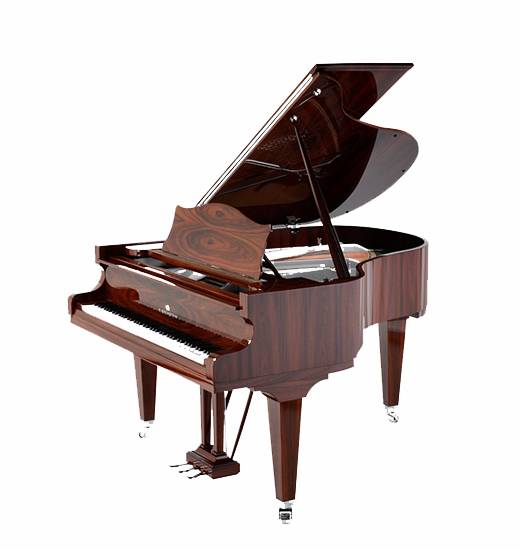 Piano à queue C. Bechstein modèle L167 finition palissandre chromé
