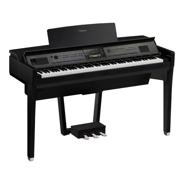 Piano numérique meublé Yamaha Clavinova CVP 909 en finition noir satiné