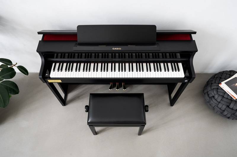 Piano numérique meublé haut de gamme Casio modèle AP-750 noir satiné