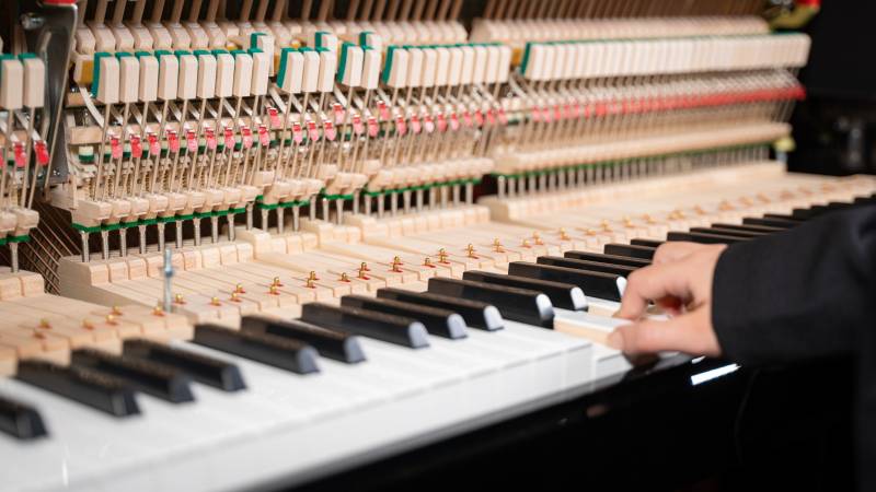 Mécanique d'un piano acoustique