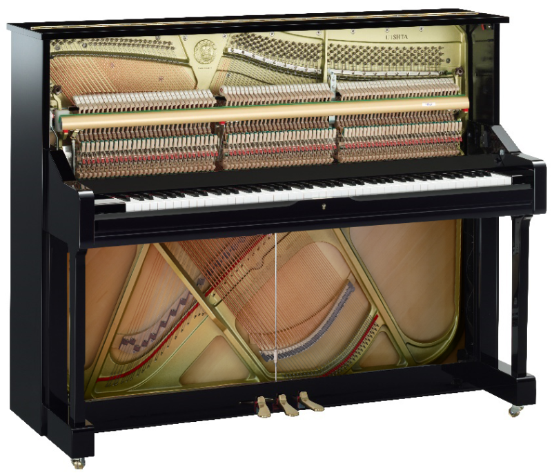 L'intérieur d'un piano acoustique