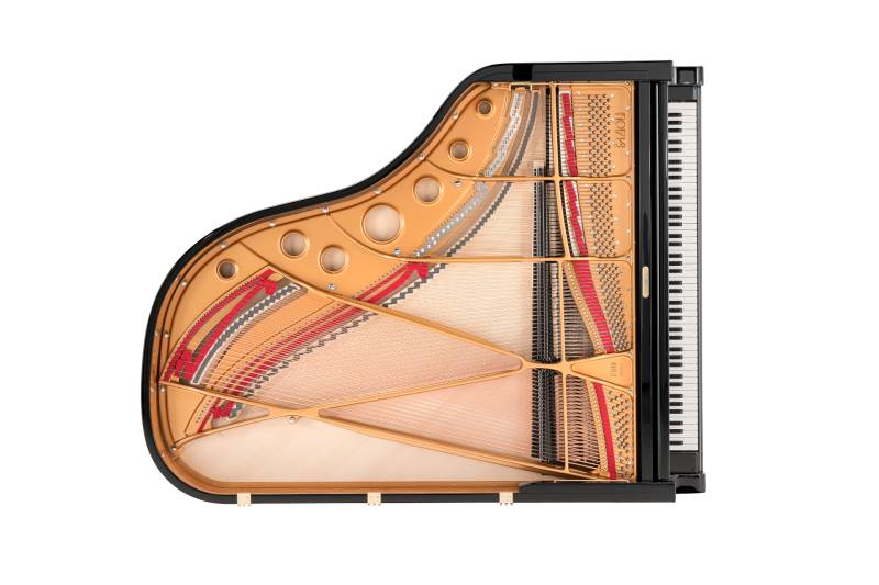 Mécanique du piano à queue Fazioli modèle F198