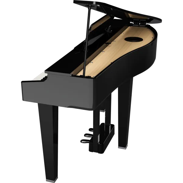 Piano numérique à queue meublé Roland modèle GP-3 noir brillant
