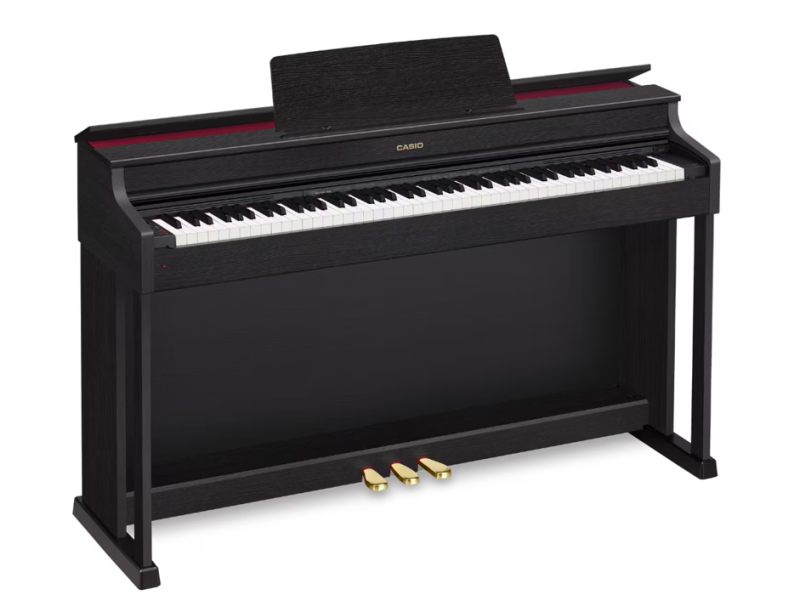 Piano numérique meublé Casio modèle AP 470 en finition noir mat