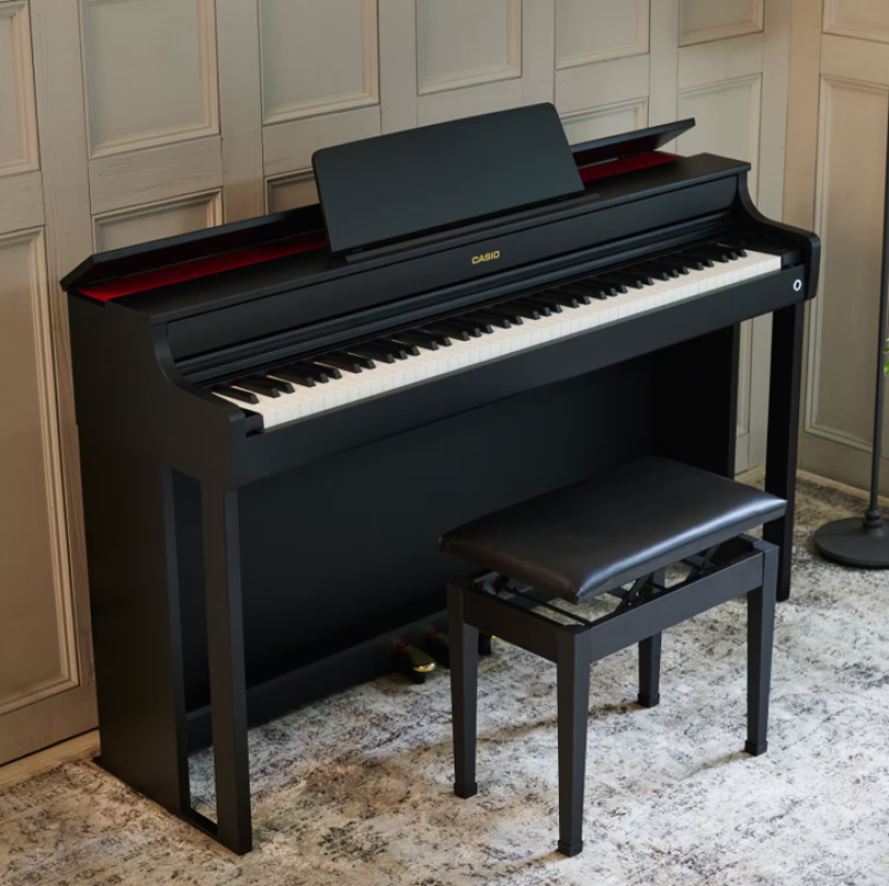 Piano numérique meublé Casio modèle AP-300 en finition noir mat