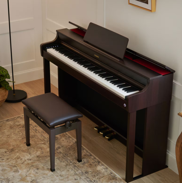 Piano numérique meublé Casio modèle AP-300 en finition bois de rose