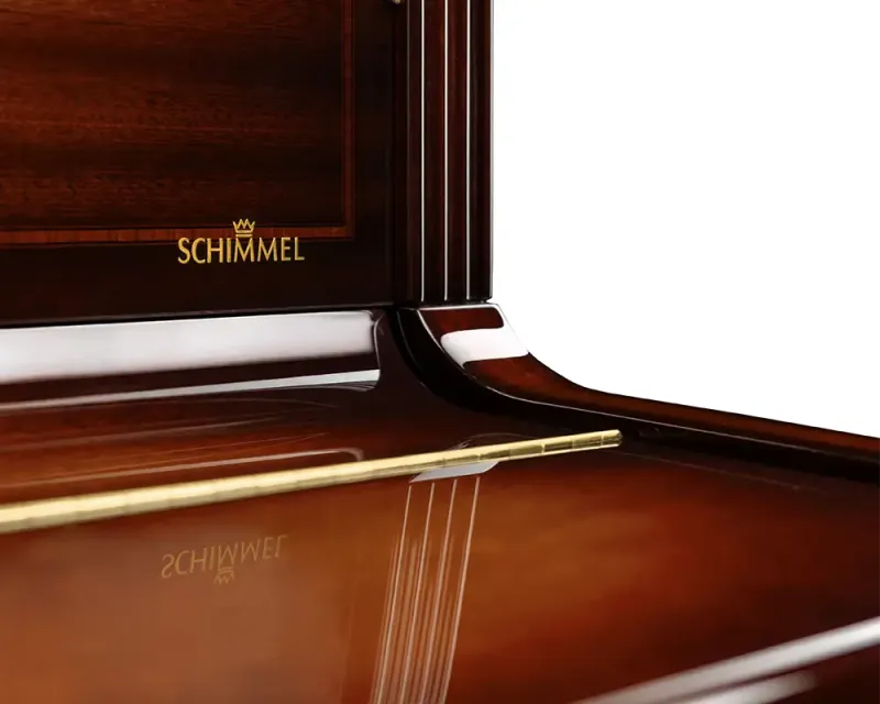 Piano droit d'expression Schimmel C121 Royal intarsie flora