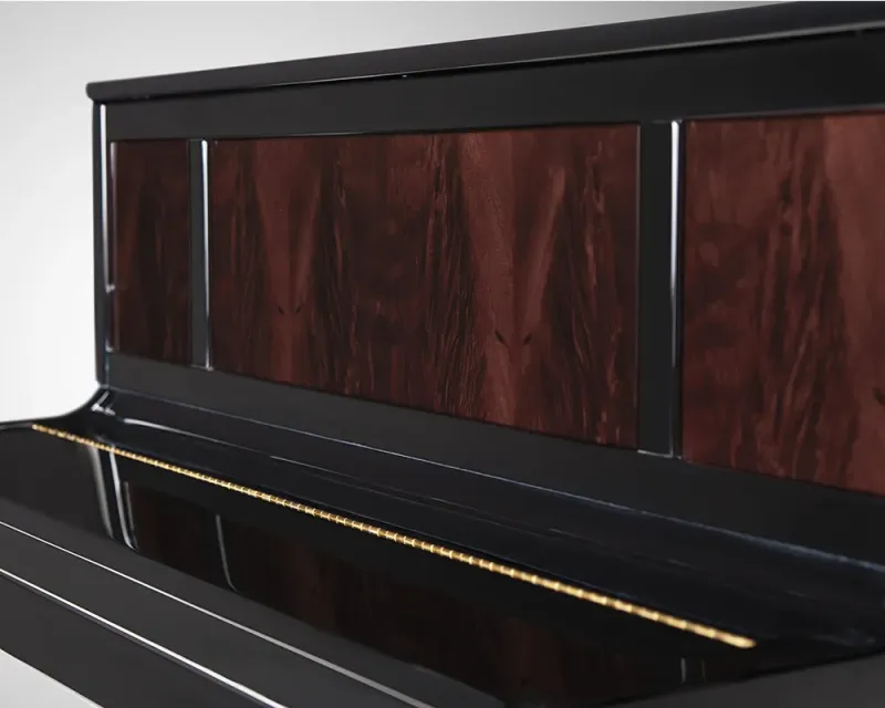 Piano droit Schimmel modèle C121 Tradition prestige Acajou pyramidal à Montpellier