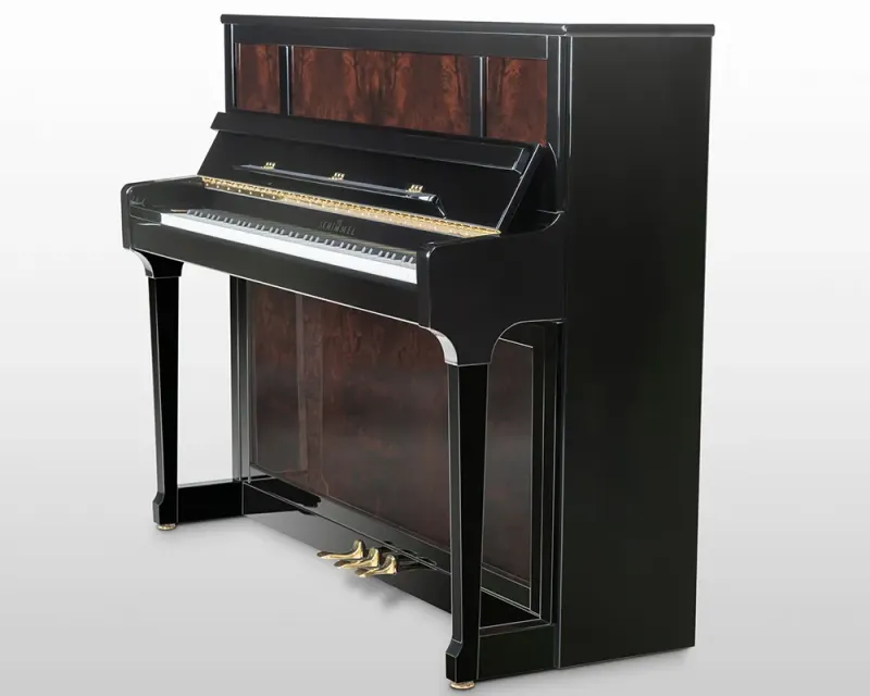 Piano droit Schimmel modèle C121 Tradition prestige Loupe de noyer à Montpellier