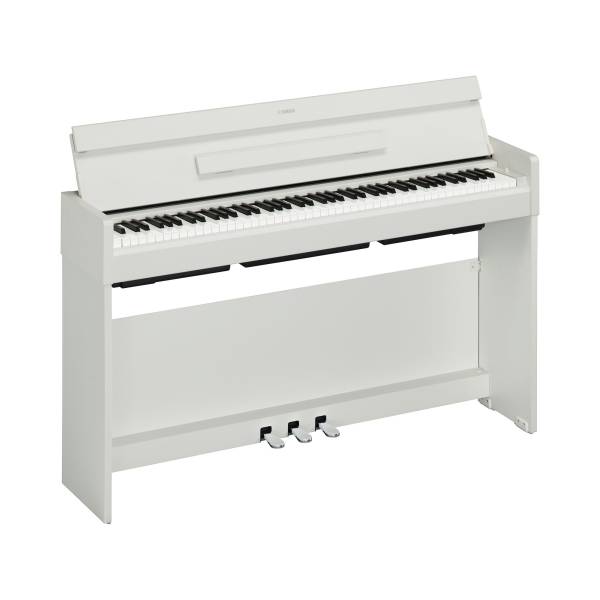 Piano numérique meublé Yamaha Arius modèle YDP S35 en finition blanc mat