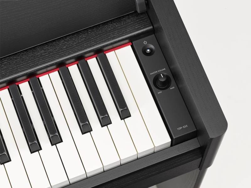 Commandes du piano numérique meublé Yamaha Arius modèle YDP S55