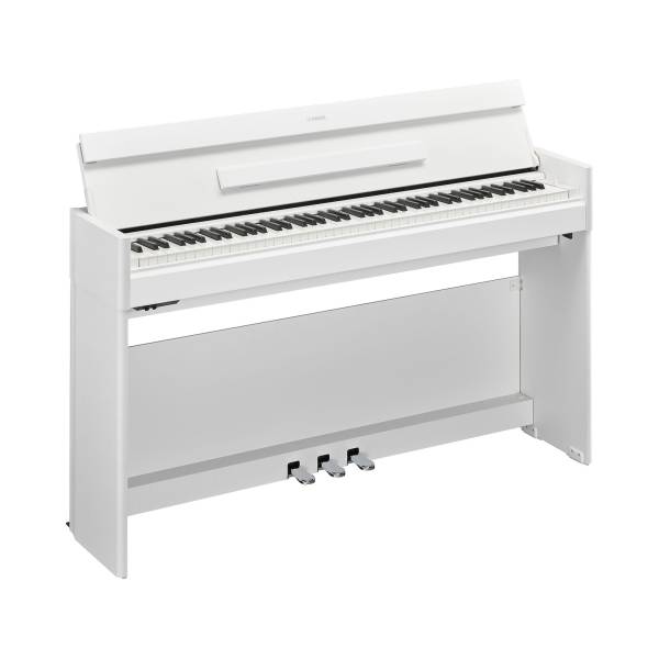 Piano numérique meublé Yamaha Arius modèle YDP S55 en finition blanc mat