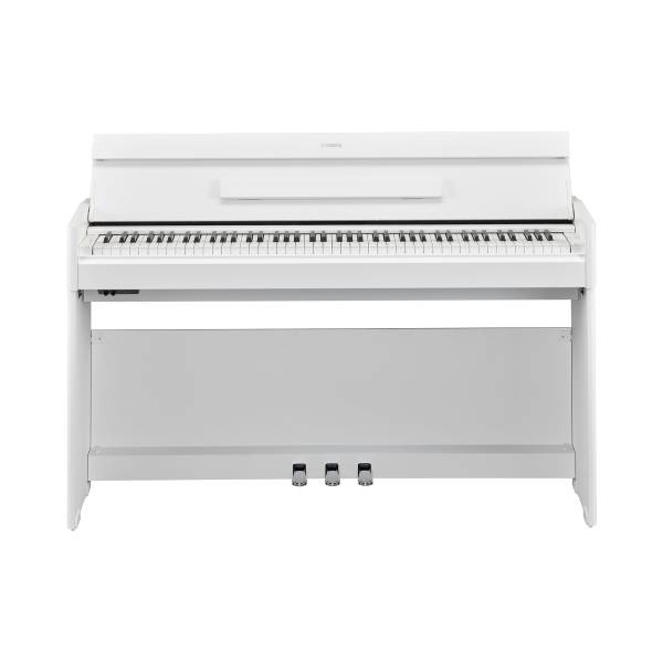 Piano numérique meublé Yamaha Arius modèle YDP S55 blanc mat