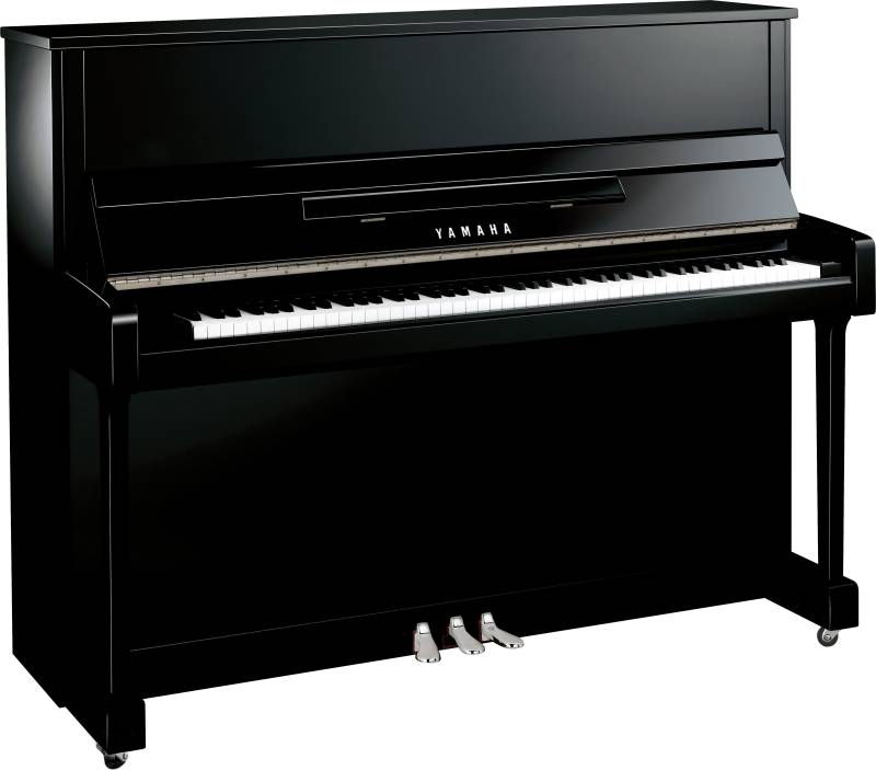 Piano droit Yamaha modèle B3 neuf noir brillant accastillage chrome