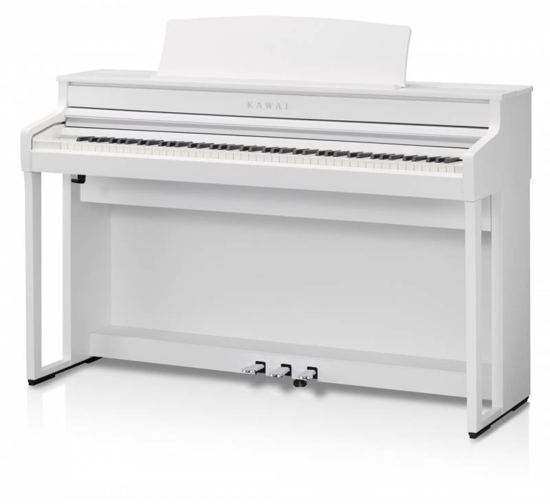 Piano numérique meublé Kawai modèle CA501 en finition blanc mat
