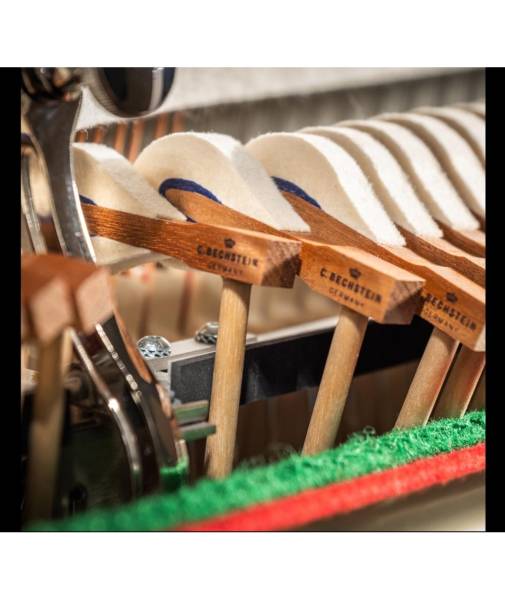 Caractéristiques du système silencieux Vario équipé sur les pianos C. Bechstein