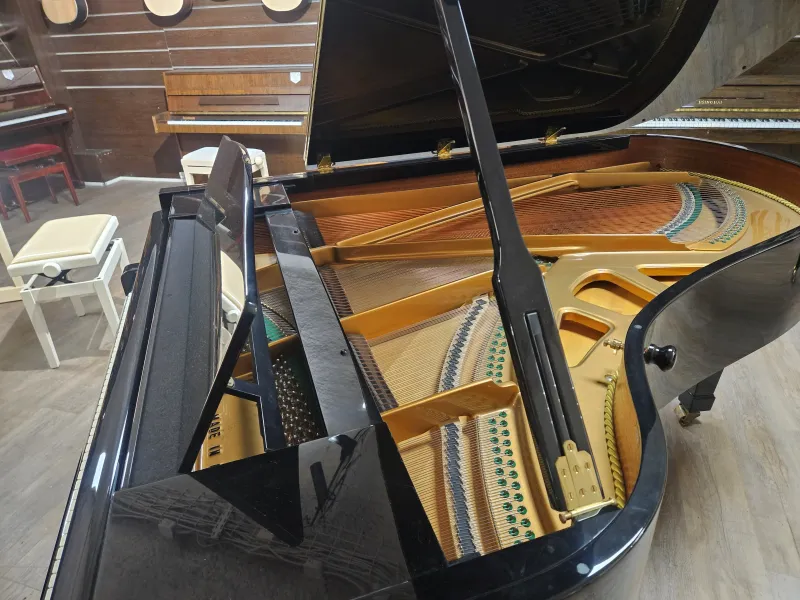 Mécanique du piano à queue Feurich modèle 190 d’occasion noir laqué à Montpellier