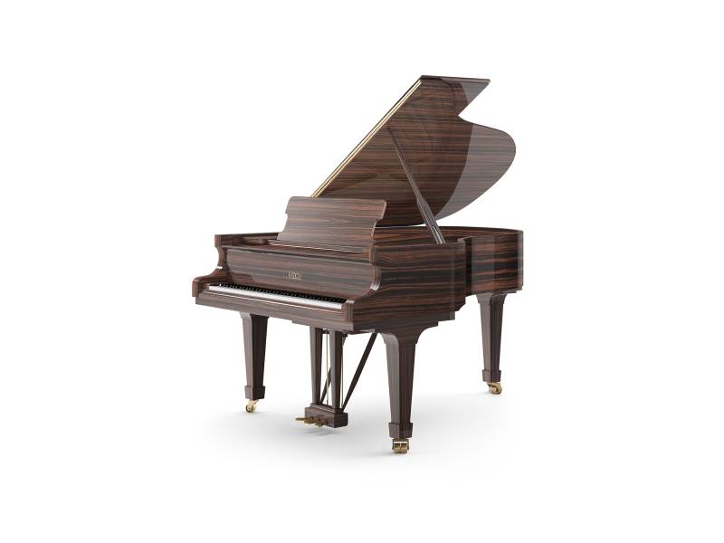 Piano à queue Fazioli modèle F183 finition macassar