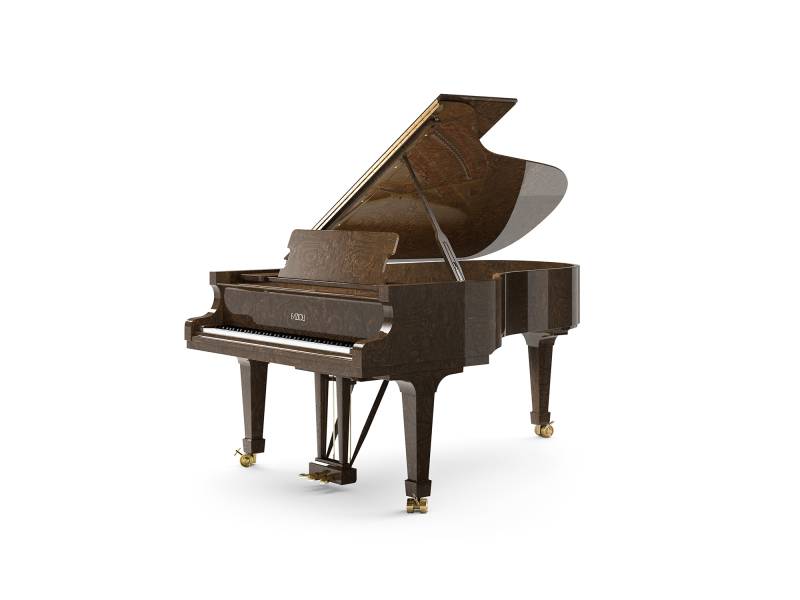 Piano à queue Fazioli modèle F212 finition tamo