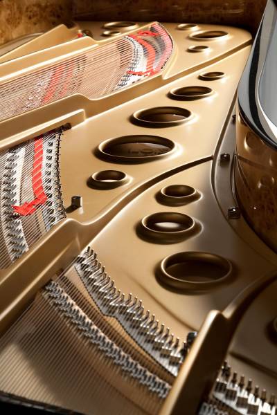 Mécanique du piano à queue Fazioli modèle F308
