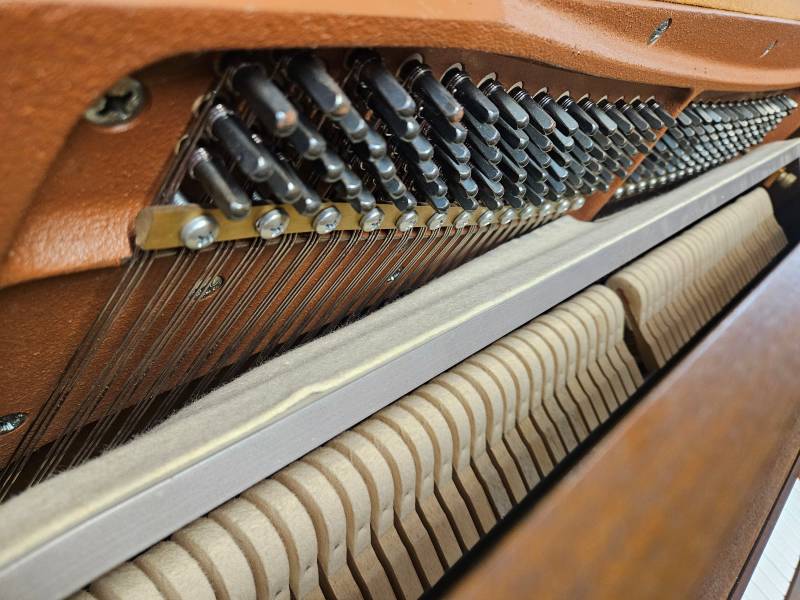 Mécanique du piano droit d'étude Fazer 109 noyer mat d'occasion