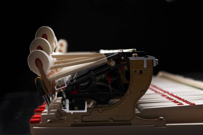 Mécanique et marteaux du piano à queue Kawai modèle GX6 neuf
