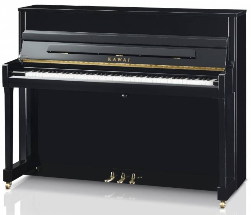 Piano droit Kawai modèle K200 neuf FINITION NOIR BRILLANT