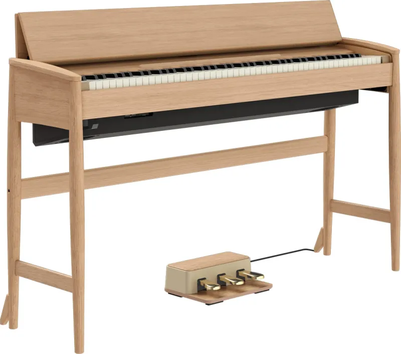 Piano numérique meublé Roland modèle Kiyola KF-20 couleur chêne clair