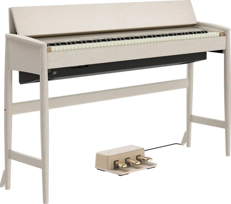 Piano numérique meublé Roland modèle Kiyola KF-20 blanc mat