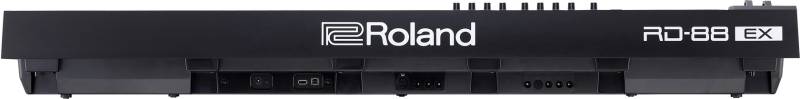 Connectique du piano numérique de scène Roland modèle RD 88 EX