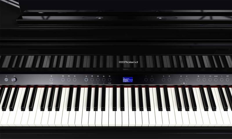 Clavier du piano numérique à queue Roland modèle GP-9