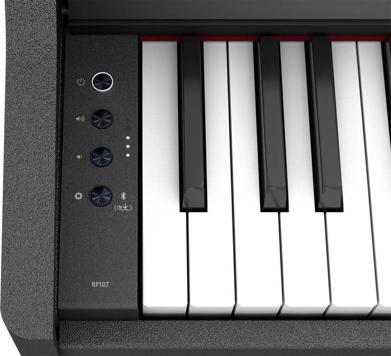 Commandes du piano numérique meublé Roland modèle RP107