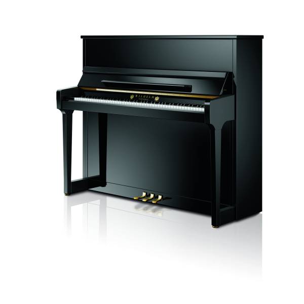 Piano droit Wilhelm Schimmel modèle W 123 T neuf noir brillant